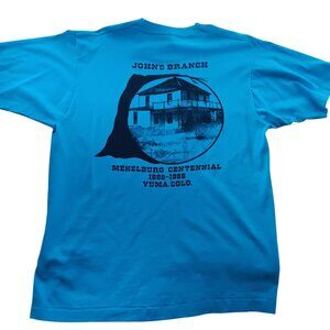 T-shirt Vintage Large Single Stitch Yuma Colorado 80's Centennial Screen Stars